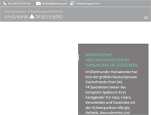 Tablet Screenshot of hautarzt--dortmund.de